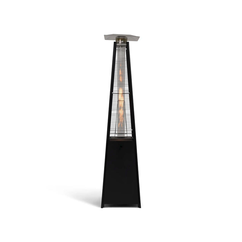 Commercial Glass Tube 42K BTU Patio Heater Matte Black - The Great Escape