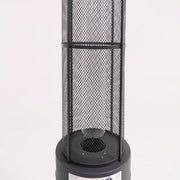 Commercial Round Glass Tube 42K BTU Patio Heater Matte Black - The Great Escape