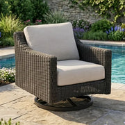 Rosario Cushioned Swivel Rocker - The Great Escape