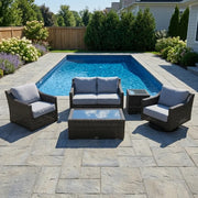 Rosario 5 Piece Loveseat Collection - The Great Escape
