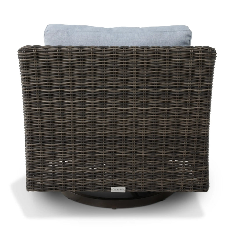 Rosario Cushioned Woven Swivel Rocker - The Great Escape