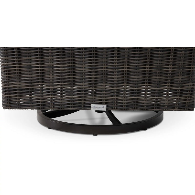 Rosario Cushioned Woven Swivel Rocker - The Great Escape