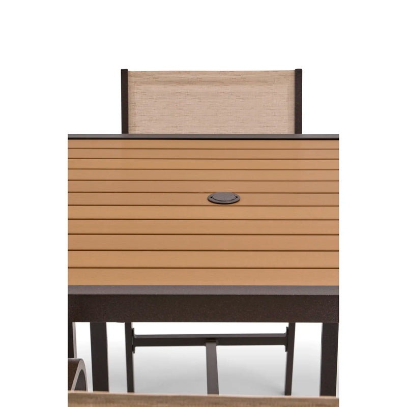 St. Kitts 5 Piece Sling Scoria Counter Height Group - The Great Escape