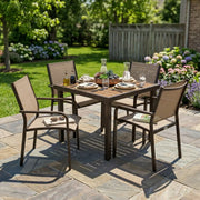 St. Kitts 5 Piece Scoria Dining Group - The Great Escape