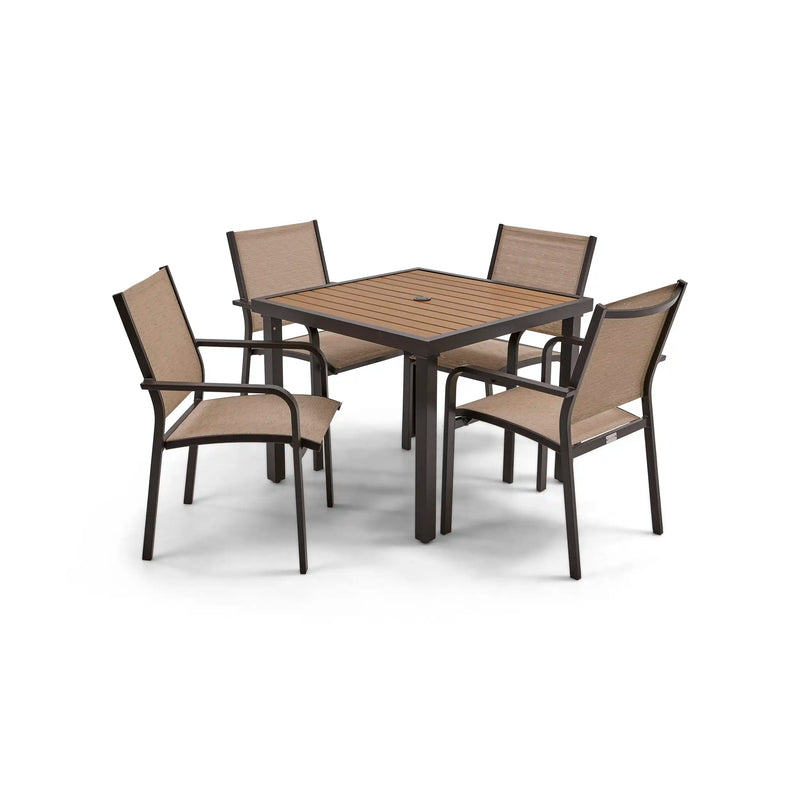 St. Kitts 5 Piece Scoria Dining Group - The Great Escape