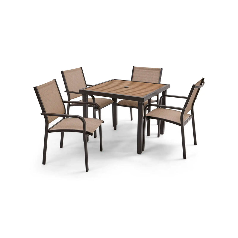 St. Kitts 5 Piece Scoria Dining Group - The Great Escape