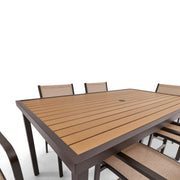 St. Kitts 7 Piece Sling Scoria Counter Height Group - The Great Escape