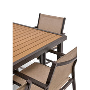 St. Kitts 7 Piece Sling Scoria Counter Height Group - The Great Escape
