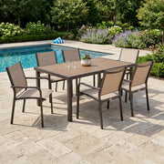 St. Kitts 7 Piece Scoria Dining Group - The Great Escape