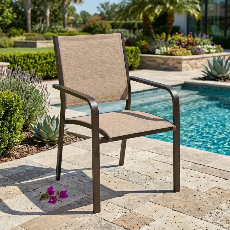 St. Kitts Sling Dining Chair - Scoria