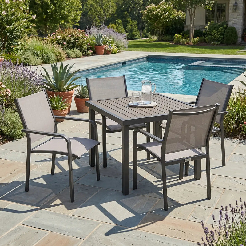 St. Kitts 5 Piece Sling Dining Group - The Great Escape
