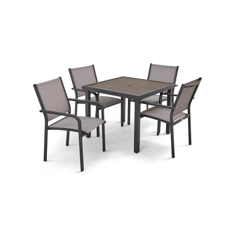 St. Kitts 5 Piece Sling Dining Group - The Great Escape