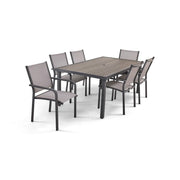 St. Kitts 7 Piece Graphite Dining Group - The Great Escape