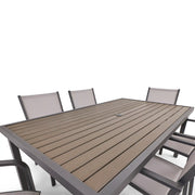 St. Kitts 7 Piece Graphite Dining Group - The Great Escape