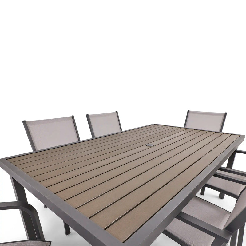 St. Kitts 7 Piece Graphite Dining Group - The Great Escape