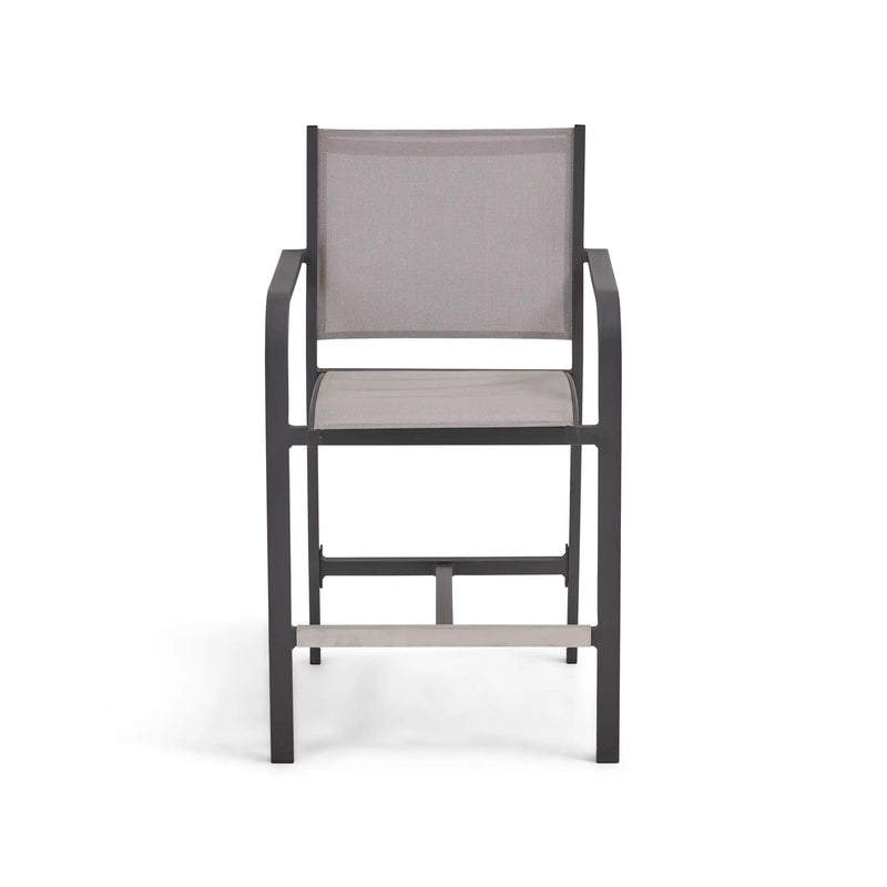 St. Kitts Sling Counter Height Stool Graphite Frame - The Great Escape