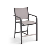 St. Kitts Sling Counter Height Stool Graphite Frame - The Great Escape