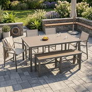 Picture of St. Kitts Sling 6 Piece Counter Height Dining Group - Graphite
