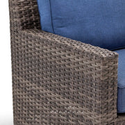 St. Kitts Grey Lifeguard Lapis Indigo Lounge Chair - The Great Escape