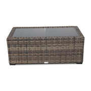 St. Kitts Grey 22x44 Inch Rectangle Coffee Table - The Great Escape