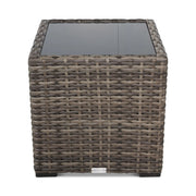 St. Kitts Grey 20 Inch Square End Table - The Great Escape