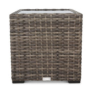 St. Kitts Grey 20 Inch Square End Table - The Great Escape