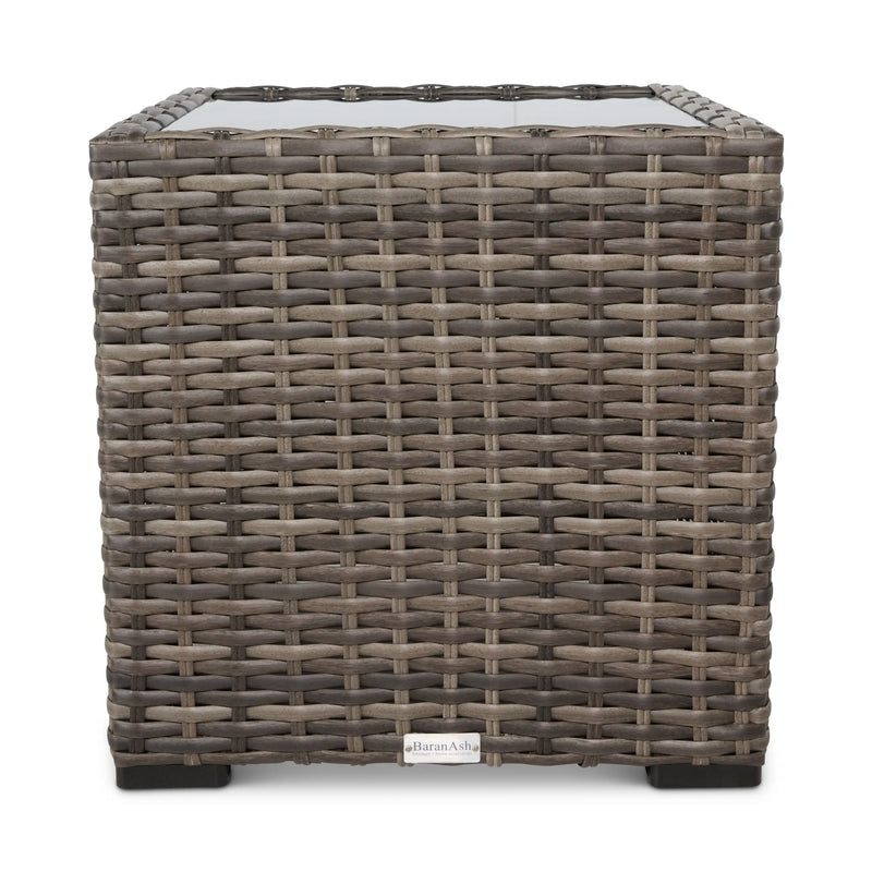 St. Kitts Grey 20 Inch Square End Table - The Great Escape