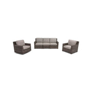 St. Kitts Grey 3 Piece Makar Oyster Sofa Group - The Great Escape