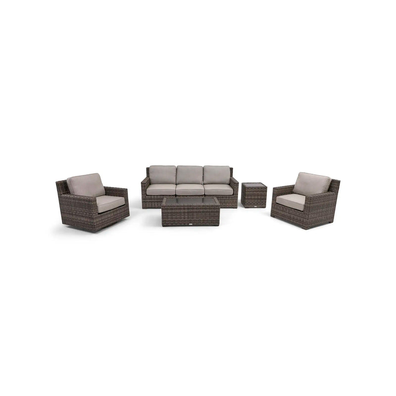 St. Kitts Grey 5 Piece Makar Oyster Sofa Chat Group - The Great Escape
