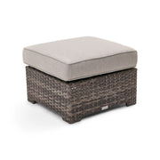 St. Kitts Grey Makar Oyster 26 Inch Square Ottoman -  The Great Escape