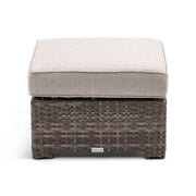 St. Kitts Grey Makar Oyster 26 Inch Square Ottoman -  The Great Escape