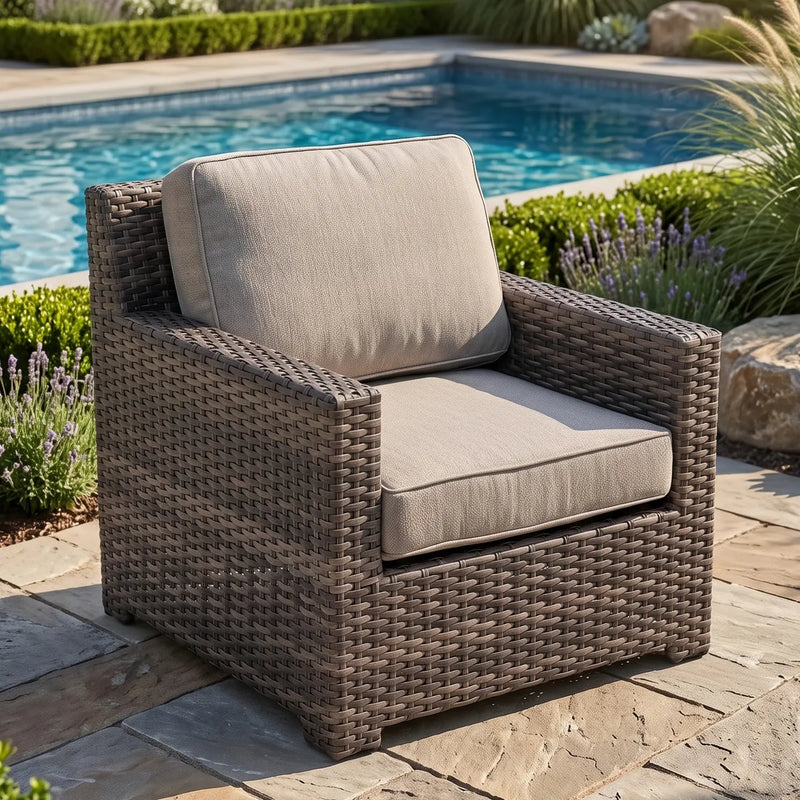 St. Kitts Grey Makar Oyster Swivel Glider - The Great Escape
