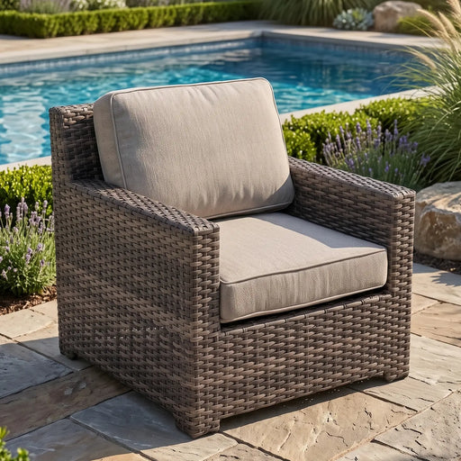 St. Kitts Grey Makar Oyster Swivel Glider - The Great Escape