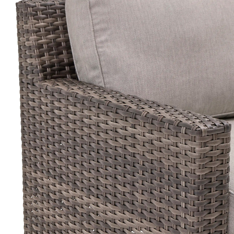 St. Kitts Grey Makar Oyster Lounge Chair -  The Great Escape