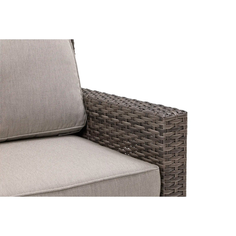 St. Kitts Grey Makar Oyster Lounge Chair -  The Great Escape