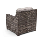 St. Kitts Grey Makar Oyster Lounge Chair -  The Great Escape