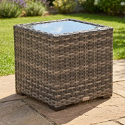 St. Kitts Grey 20 Inch Square End Table - The Great Escape