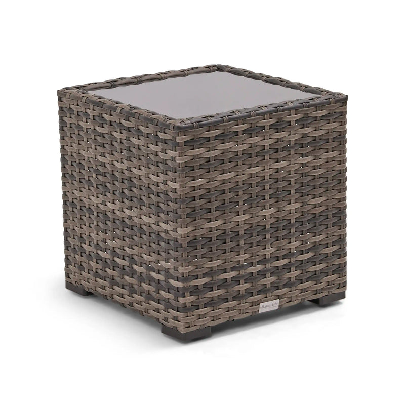 St. Kitts Grey 20 Inch Square End Table - The Great Escape
