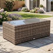 St. Kitts Grey 22x44 Inch Rectangle Coffee Table - The Great Escape