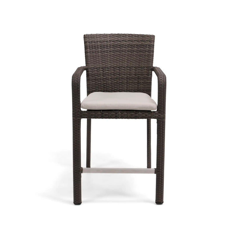St. Kitts Woven Counter Height Stool Canola Seed - The Great Escape