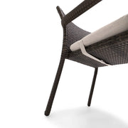 St. Kitts Grey Woven Dining Chair With Silver Oyster Seat Pad - The Great Escape