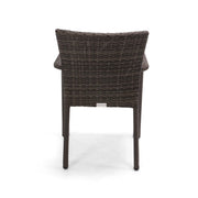 St. Kitts Grey Woven Stacking Dining Chair - The Great Escape