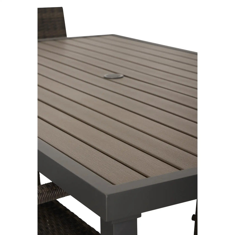 Picture of St. Kitts Woven 7 Piece Counter Height Group - Canola Seed