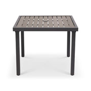 Mesa 36 Inch Square Graphite/Taupe Poly Top Dining Table - The Great Escape