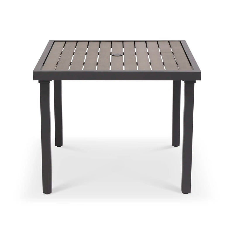 Mesa 36 Inch Square Graphite/Taupe Poly Top Dining Table - The Great Escape