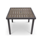 Mesa 36 Inch Square Graphite/Taupe Poly Top Dining Table - The Great Escape