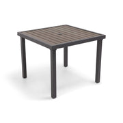 Mesa 36 Inch Square Graphite/Taupe Poly Top Dining Table - The Great Escape