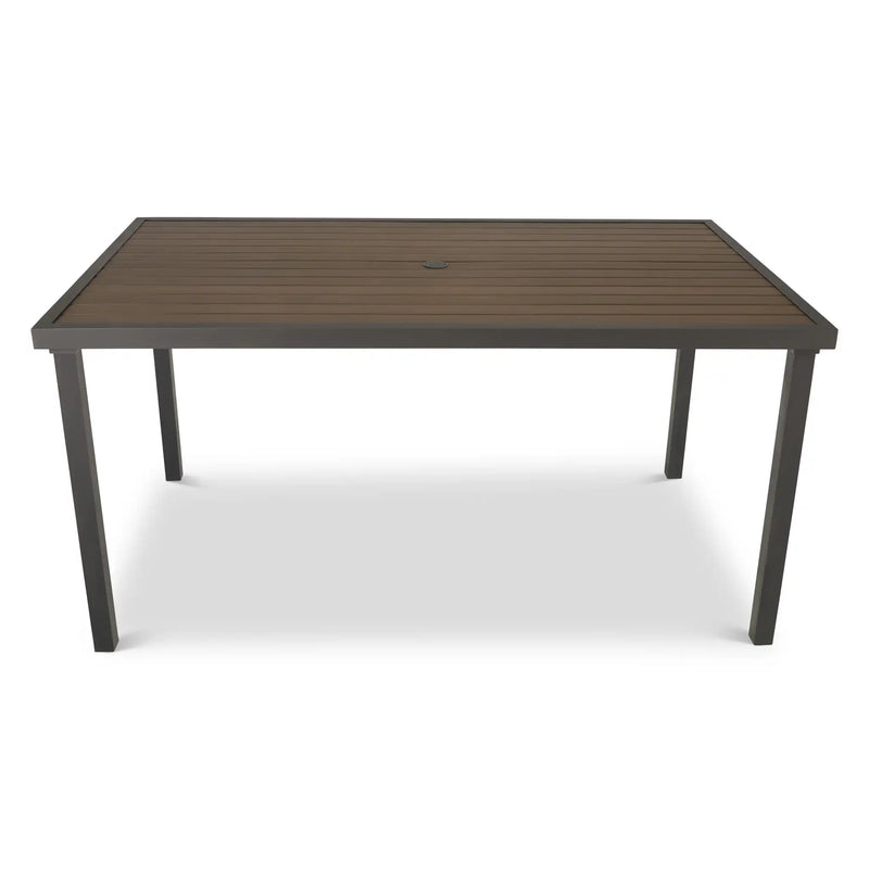 Picture of St. Kitts Plank Counter Height Rectangle Table - Graphite
