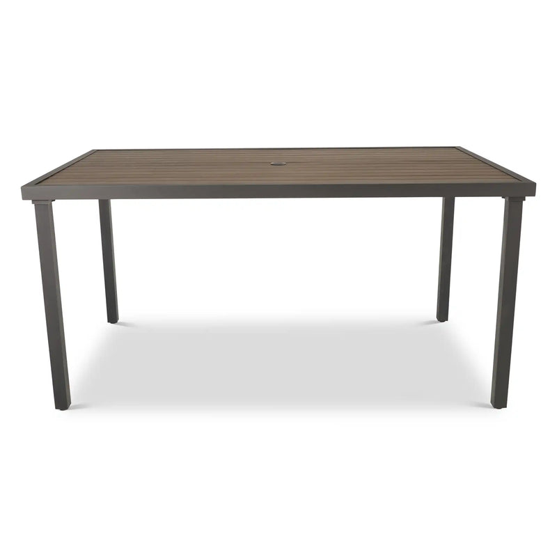 Picture of St. Kitts Plank Counter Height Rectangle Table - Graphite