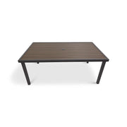 Mesa 42x72 Inch Rectangle Graphite/Taupe Poly Top Dining Table - The Great Escape